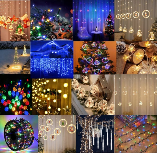 Black Friday - Pachet Misterul Mosului 5 Instalații Luminoase alese Special de Moș Crăciun pentru Tine