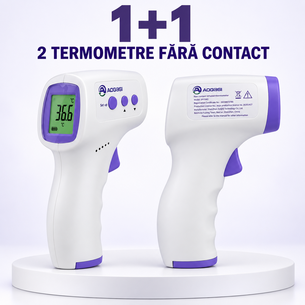 1+ 1 TERMOMETRU cu infrarosu NON CONTACT