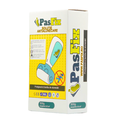 Soluție Antialunecare PasFix 300ml – Protecție sigură pentru gresie, piatră și marmură cu rolă aplicatoare