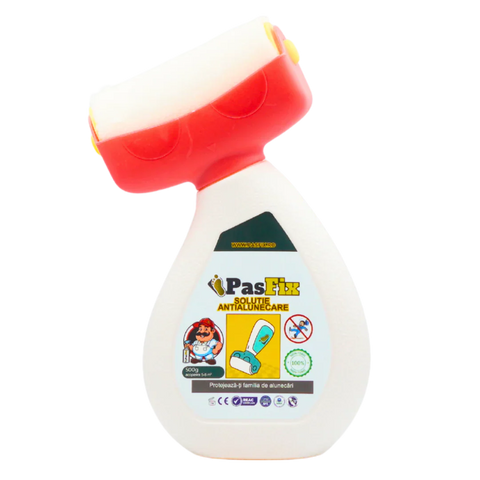 Soluție Antialunecare PasFix 500ml – Protecție pentru gresie, faianță, marmură, piatră naturală cu rolă aplicatoare