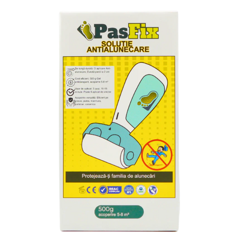 Soluție Antialunecare PasFix 500ml – Protecție pentru gresie, faianță, marmură, piatră naturală cu rolă aplicatoare