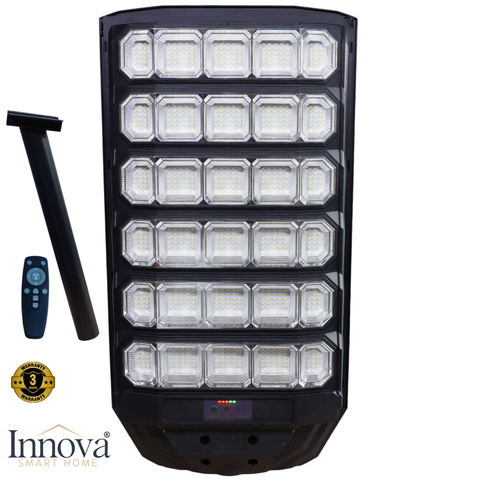 Lampa Solara Stradala Polaris Innova 1600W – LED 120 000 lm, Senzor Lumina/Miscare si Telecomanda, IP66 & Suport Prindere+Cadou Surpriza