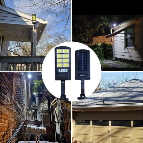 Black Friday - Set 4x Lampi Solare Stradale 90W LED Astro by Innova, 160 LED COB, Senzor, Telecomandă, IP66, Cadou + Garanție 3 Ani