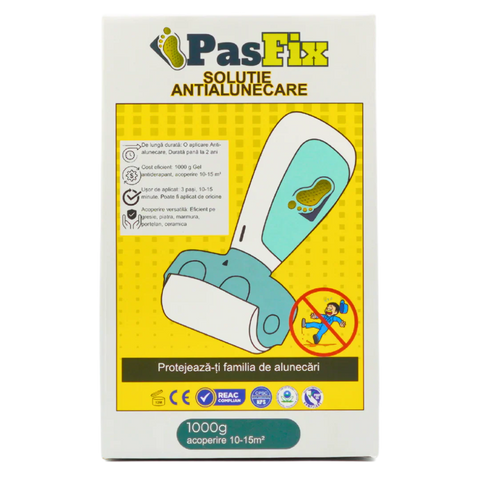 Solutie Antialunecare PasFix 1L – Protecție sigură pentru gresie, piatră și marmură fără rolă aplicatoare