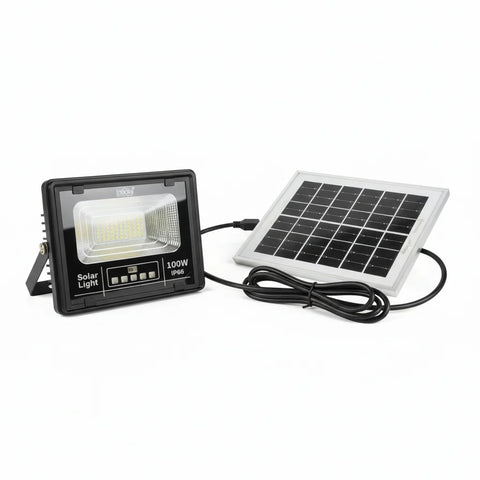 Proiector Solar Innova 100W , IP66 , Indicator Batarie , Telecomanda , 6500k , 3 Ani Garantie