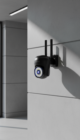 Cameră de Supraveghere Innova WIFI, 36 LED-uri, HD, Viziune Nocturnă cu Infraroșu și Protecție IP66 + Card Cadou