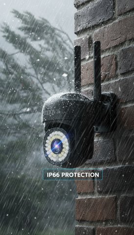 Black Friday - Pachet 2 x Cameră de Supraveghere Smart Innova, 36 LED-uri, HD, IP66 + 2 Carduri Cadou