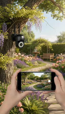 Black Friday - Pachet 2 x Cameră de Supraveghere Smart Innova, 36 LED-uri, HD, IP66 + 2 Carduri Cadou