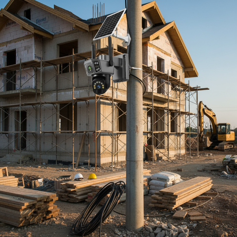 Camera Supraveghere Solara Dubla INNOVA 4G , 6MP , Full HD, PTZ 360°, card 64GB CADOU baterie 12000mAh, vedere nocturna, audio bidirectional, O-KAM PRO, 3 ani garantie