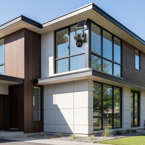 Camera Supraveghere Solara Dubla INNOVA WIFI , 6MP , Full HD, PTZ 360°, baterie 12000mAh, + 1 card 64gb Cadou , 3 ani garantie