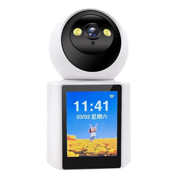 Camera IP Interior cu Display, Vedere Nocturnă și Video Call, 2MP HD, Control PTZ și Alarmă pe Telefon