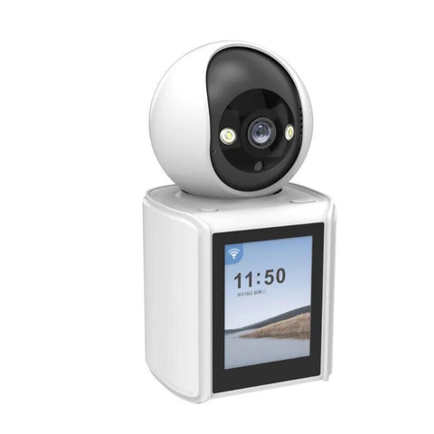 Camera IP Interior cu Display, Vedere Nocturnă și Video Call, 2MP HD, Control PTZ și Alarmă pe Telefon