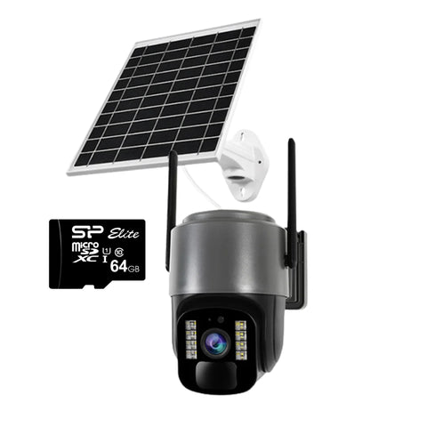 Cameră Supraveghere Solară INNOVA 4G TS1 + Card 32GB, ,3MP, PTZ 355°, Night Vision Color, Audio Bidirecțional, Alarmă, O-Kam Pro