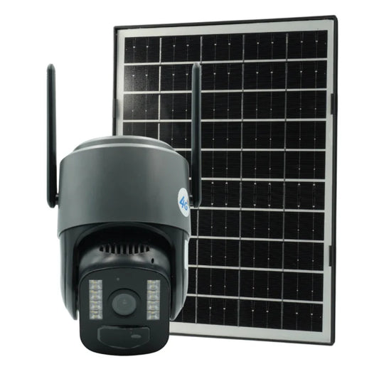 Cameră Supraveghere Solară INNOVA 4G TS1 + Card 32GB, ,3MP, PTZ 355°, Night Vision Color, Audio Bidirecțional, Alarmă, O-Kam Pro