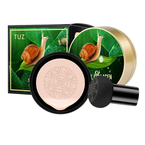 Fond de Ten CC Cream Air Cushion cu Colagen de Melc, Nuanța 02 Natural Skin – 1+1 Cadou, Aplicator Burete