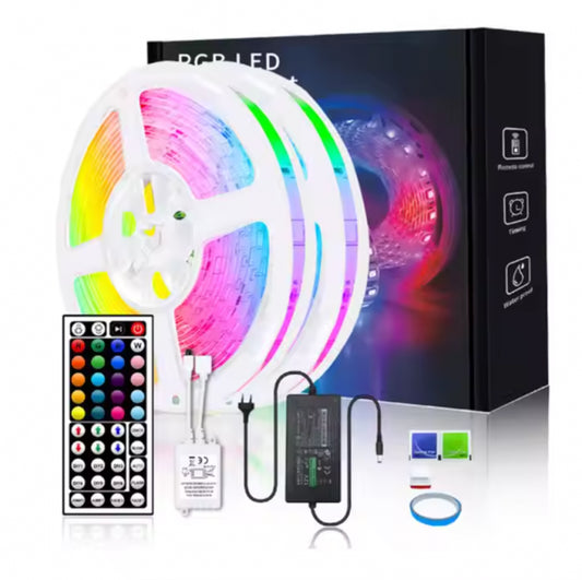 Kit Banda Smart Led AURORA-X , RGB 12V, IP65 ,10m , Telecomanda 44 Functii