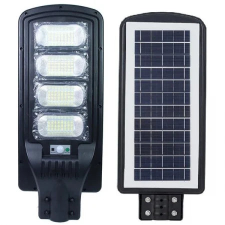 Lampa Solara 420W de Exterior 192 Led , IP66, senzor de lumina ,senzor miscare, Telecomanda