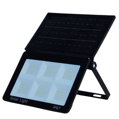 Set 2x Lampa Solara Modulara Aurora by Innova 100W BK-T7 cu Panou Detasabil – Senzor Lumina, IP67, 140 mp2 + Cadou Surpriza