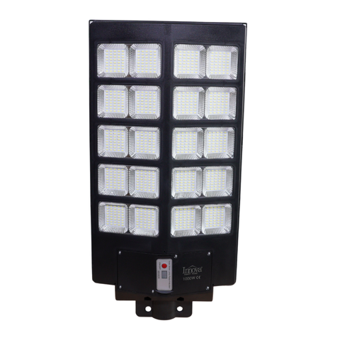 Lampa Solara Stradala Helio PRO Innova 1000W – LED 80 000 lm, Senzor Miscare, Senzor Lumina IP66, Telecomanda & Suport Prindere + Cadou Surpriza