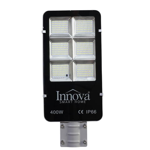 Lampa solara stradala INNOVA 400W cu senzor de lumina si panou separat, IP66