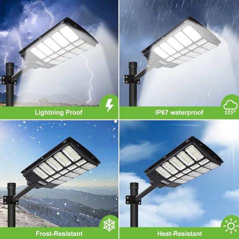 Lampa Solara Stradala Innova Viper 1500 W , Telecomanda , IP67 , Senzor de Miscare , Senzor de Lumina