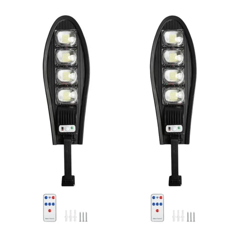 Set 1+1 Lampa Solara Cobra 168 Led , Ip66 , Senzor de Lumina + Senzor de Miscare + Telecomanda