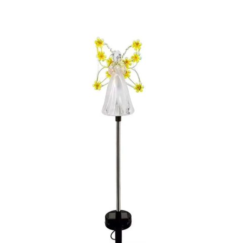 Lămpi Solare Decor Îngeraș cu Flori pentru Grădină – Set 2, 4 sau 8 Bucăți, Lumină Caldă