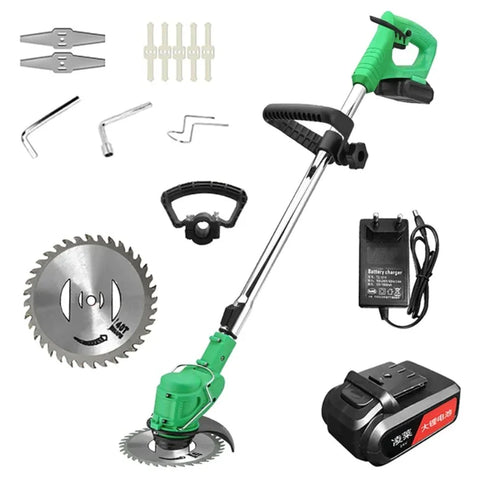 Black Friday - Motocoasa Electrica Cu Acumulator 2 x 48V, 18000 RPM , Extensibila + 9 Accesorii