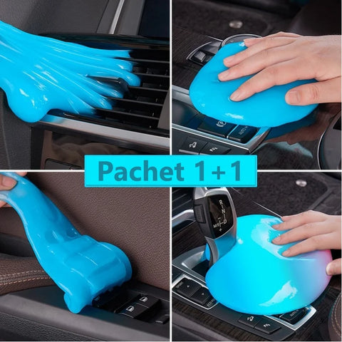 Pachet 1+1 Gel elastic pentru indepartarea murdariei si a prafului din locatii greu accesibile