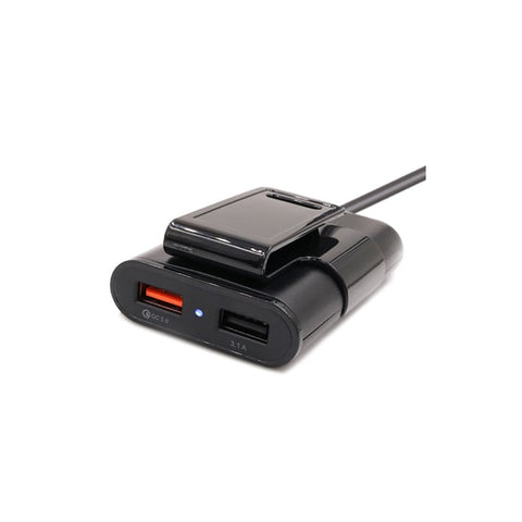 Pachet 1+1 Incarcator auto, 4 in 1, 12V/32V USB QC3.0, 40W, cablu de 1,7 m