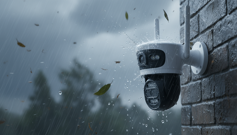 Camera Supraveghere Duală INNOVA X-TRAK, 6MP, WiFi/Lan , live pe telefon + Card Cadou