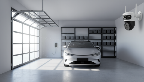 Camera Supraveghere Duală INNOVA X-TRAK, 6MP, WiFi/Lan , live pe telefon + Card Cadou