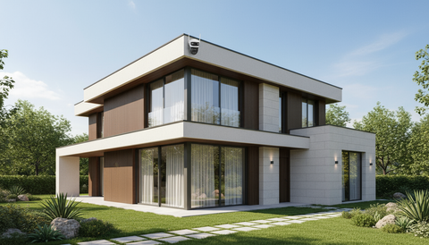 Camera Supraveghere Duală INNOVA X-TRAK, 6MP, WiFi/Lan , live pe telefon + Card Cadou