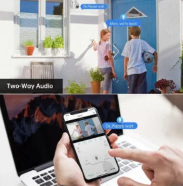 Pachet 4 x Cameră de Supraveghere Jortan 8161QJ, 28 LED-uri, WiFi, HD, Viziune Nocturnă cu Infraroșu și Protecție IP66, Transmisie Live pe Telefon