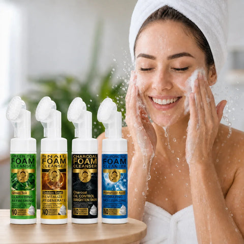 Pachet Promo 1+1 GRATIS - Spumă de Curățare Facială cu Perie de Silicon Wokali, 150ml