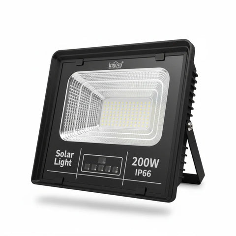 Proiector LED INNOVA 200W Cu Panou Solar si telecomanda, IP66 + Cadou Surpriza