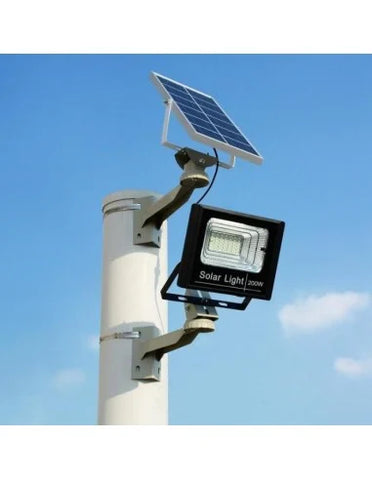 Black Friday - Proiector Solar Jortan 50W , IP66 , Indicator Batarie , Telecomanda , 6500k