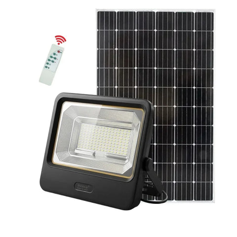 Proiector Solar LED 800W Innova Smart Home Cyborg, IP67, Panou Solar 35x35 cm și Telecomandă