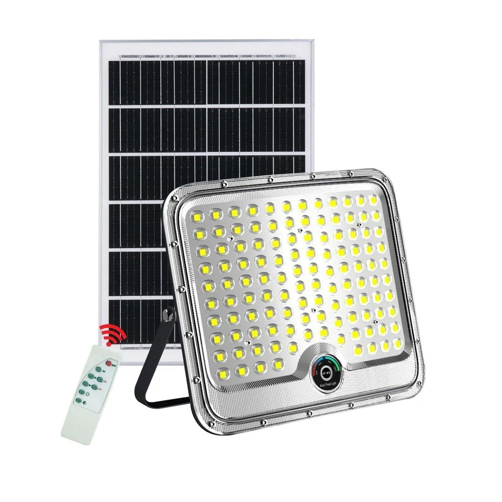 Proiectoare Solare LED 600W/800W Innova Smart Home Hall, IP67, Panouri Solare 45x35 cm și Telecomenzi