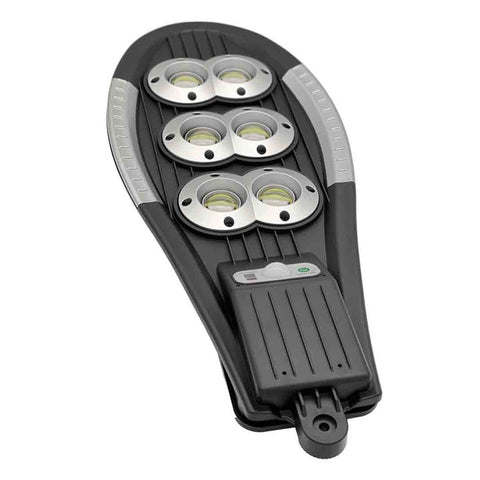 Set 2x Lampa Solara Stradala DualLED 300W 156 COB, Acumulatori 3600 mAh, Telecomanda, Panou Solar integrat