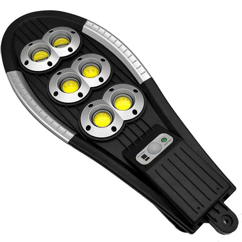 Set 2x Lampa Solara Stradala DualLED 300W 156 COB, Acumulatori 3600 mAh, Telecomanda, Panou Solar integrat