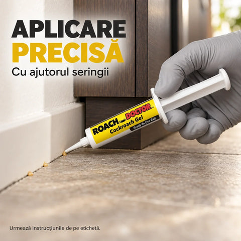 Set 1+1 GRATIS: Seringă cu Gel Insecticid Anti-Gândaci (Efect de Cascadă) – Elimină Definitiv Cuibul