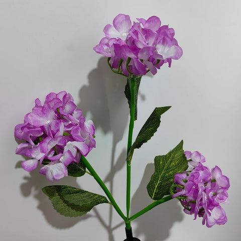 Set 2x Lampa Solara Decorativa Hortensie, 70cm, iluminare LED, IP66, panou solar integrat