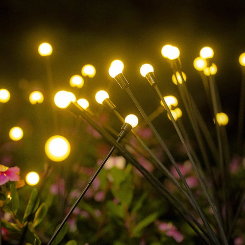 Black Friday - Set 8 x Lampa Solara Magia Licuricilor , Decoratiune de Gradina, LED, Lumina Calda