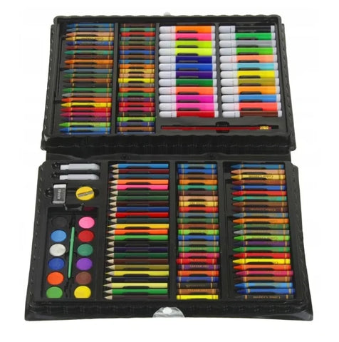 Set Artistic Desen și Pictură pentru Copii, Servietă cu Instrumente Complete 168pcs sau 208pcs