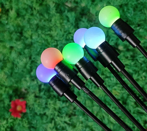 Black Friday - Set de 8 Lămpi Solare de Grădină cu Licurici Multicolor/Alb Cald – Eleganță și Magie în Spațiul Exterior