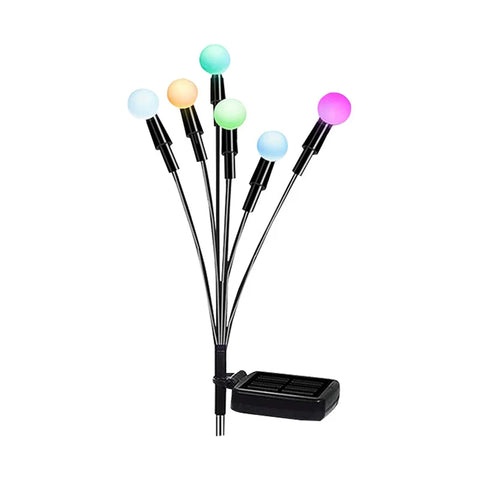 Black Friday - Set de 4 Lămpi Solare de Grădină cu Licurici Multicolor – Eleganță și Magie în Spațiul Exterior