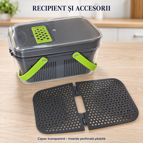 Tocător multifuncțional TAKUMI HOME by Innova, 25 piese, pentru legume și fructe – cubulețe pentru salata de boeuf, feliere și răzuire