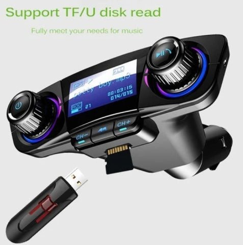 Transmitator FM multifunctional pentru masina cu MP3 Player si Bluetooth