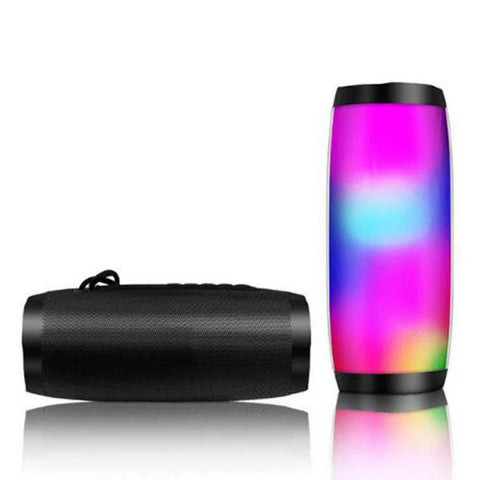 OFERTA VERII!! Pachet 1+1 Boxa stereo Bluetooth 157, portabila, lumina ambientala multicolora